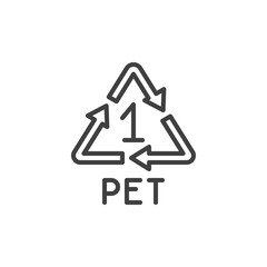 Pet pete sign line icon