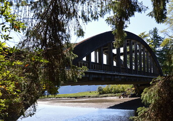 Bridge at the Puget Sound on the Olympic Peninsula, Washington