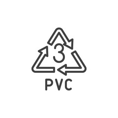 Pvc sign line icon