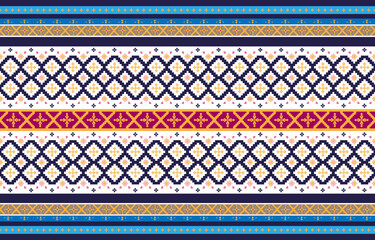Abstract geometric and tribal patterns, usage design local fabric patterns, Design inspired by indigenous tribes. geometric Vector illustration