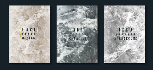 Vector marble texture creative stone ceramic art background design. In A4 size for cover book presentation. brochure layout and flyers poster template.