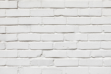 harmonic clean white painted brick wall