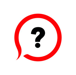 question mark on white backgroud	