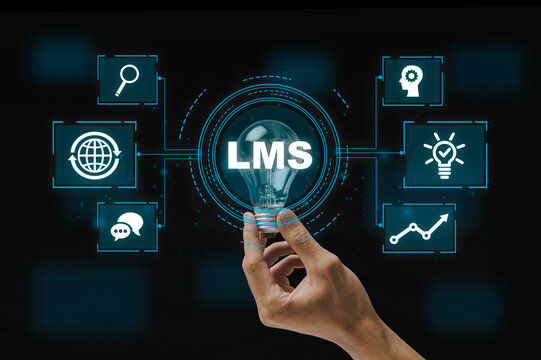 LMS - Learning Management System for lesson and online education, course,  application, study, e learning, knowledge everywhere and every time.LMS  icon. Photos | Adobe Stock