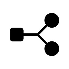 Split Icon Vector Symbol Design Illustration