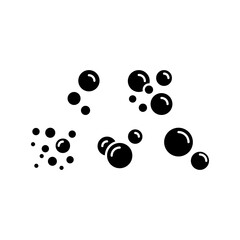 Bubbles Icon Set Vector Symbol Design Illustration