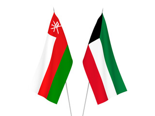 Kuwait and Sultanate of Oman flags