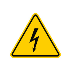Electrical Hazard Dangerous Warning Sign Vector Illustration