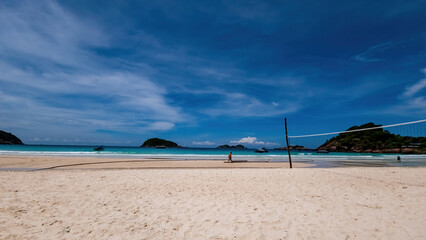 sunny day by the beach.