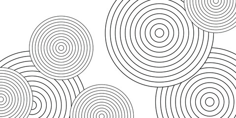 Abstract round lines. Abstract art lines background. Modern black and white vector texture.