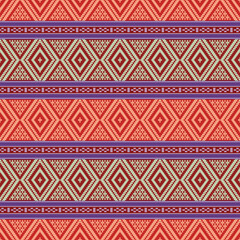 Ikat Ethnic Seamless Pattern in style of Asian Tribal.
Abstract vector pattern ornament for fabrics, interiors, printing, goods, package, wallpaper, patchwork