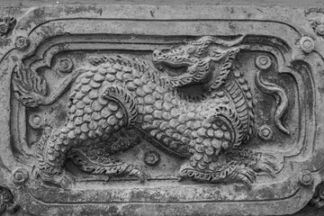 bas-relief sculpture is a terracotta kilen. It is designed to decorate the house to be beautiful...