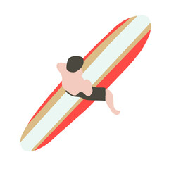 여름 휴가 물놀이 일러스트 벡터 소스