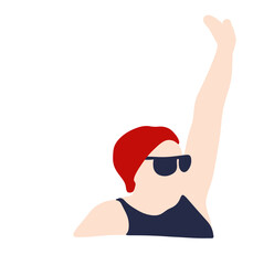 여름 휴가 물놀이 일러스트 벡터 소스