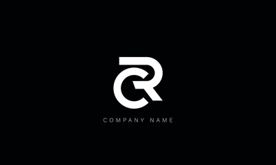 CR, RC Abstract Letters Logo Monogram