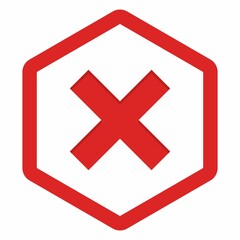 Wrong marks, Cross marks, Rejected, Disapproved, No, False, Not Ok, Wrong Choices, Task Completion, Voting. - vector mark symbols in red. Isolated icon.
