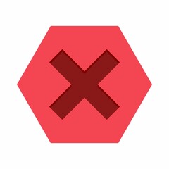 Obraz premium Wrong marks, Cross marks, Rejected, Disapproved, No, False, Not Ok, Wrong Choices, Task Completion, Voting. - vector mark symbols in red. Isolated icon.