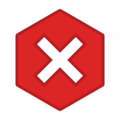 Wrong marks, Cross marks, Rejected, Disapproved, No, False, Not Ok, Wrong Choices, Task Completion, Voting. - vector mark symbols in red. Isolated icon.