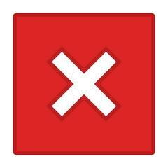 Obraz premium Wrong marks, Cross marks, Rejected, Disapproved, No, False, Not Ok, Wrong Choices, Task Completion, Voting. - vector mark symbols in red. Isolated icon.
