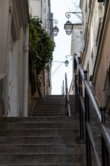 Fototapeta na wymiar stairs in the old city