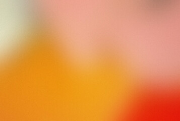Pure lo-fi grain gradient texture. Orange gradient background. Purple spray paint brush. Turquoise undertone gradients for banner design, minimal poster, label cosmetics. Multicolor liquid backdrop. - obrazy, fototapety, plakaty