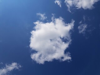  photo is blue sky with white clouds.