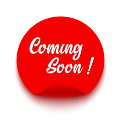 Coming soon sticker