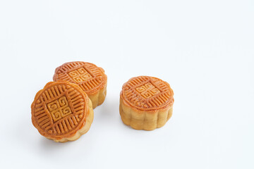 Moon Cake, traditional Chinese snack popular during the mid-autumn festival. 

