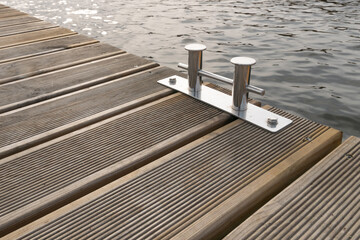 wooden pier on the lake