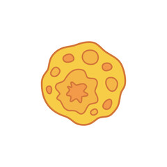 Chlamydia pneumoniae icon. High quality coloured vector illustration..
