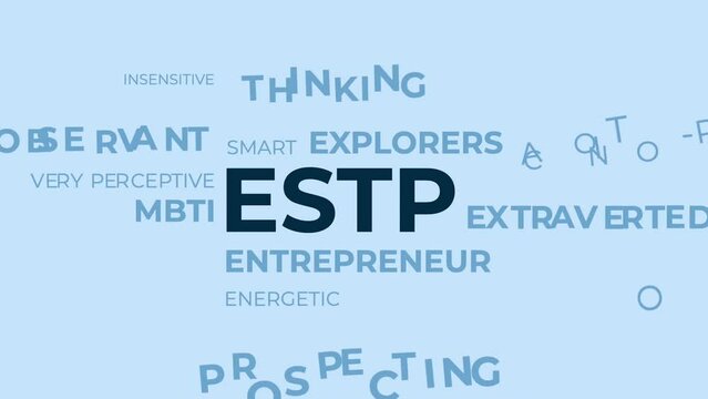 ESTP MBTI personality category word topic animation video