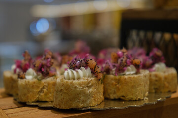 desserts at a hotel buffet