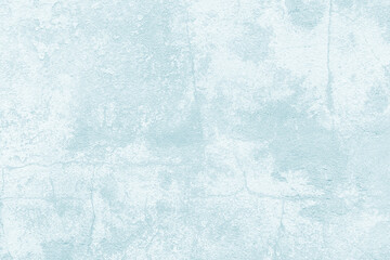 Cement wall surface, plaster background. Concrete grunge wall texture, soft pastel colour surface of stucco. Abstract light green pattern. Loft style. Paint stains on white canvas.