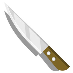 Vector graphic of Knife. Good for Icon, sticker, clipart, game assests, children illustration, etc.	
