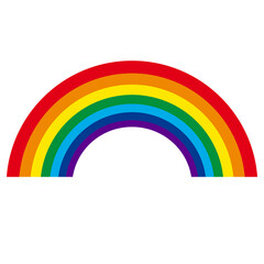 Editable Vector graphic of Rainbow. Good for clipart, sticker, icon, presentation, game, etc.