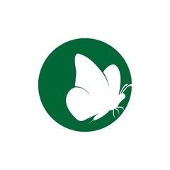 trendy butterfly logo design vector template