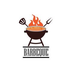 barbeque logo and symbol vector