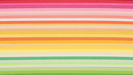 rainbow colors paper composition.Colorful striped background.