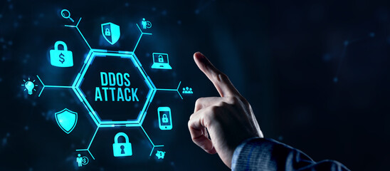 Internet, business, Technology and network concept. Cyber security data protection business...