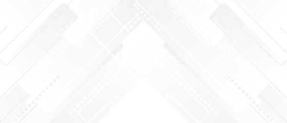 Abstract background design white geometric fluid shapes vector elements