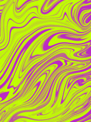 Colorful abstract background. Dynamic waves, swirl. Pink and green.