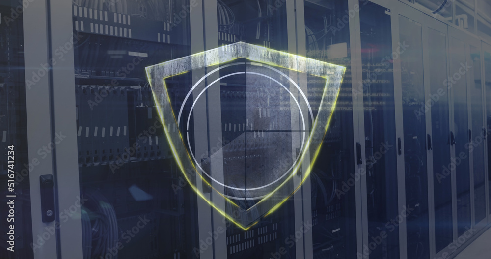 Poster image of scope scanning with shield and data processing over computer servers
