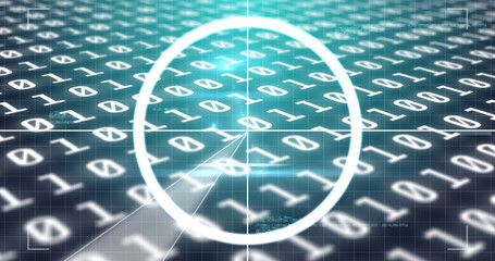 Image of scope scanning over binary coding data processing