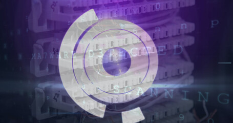 Image of scope scanning and data processing over computer server