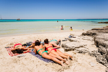 Es Trenc beach. Mallorca. Islas Baleares. Spain.
