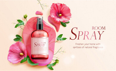 Hibiscus scented room spray ad