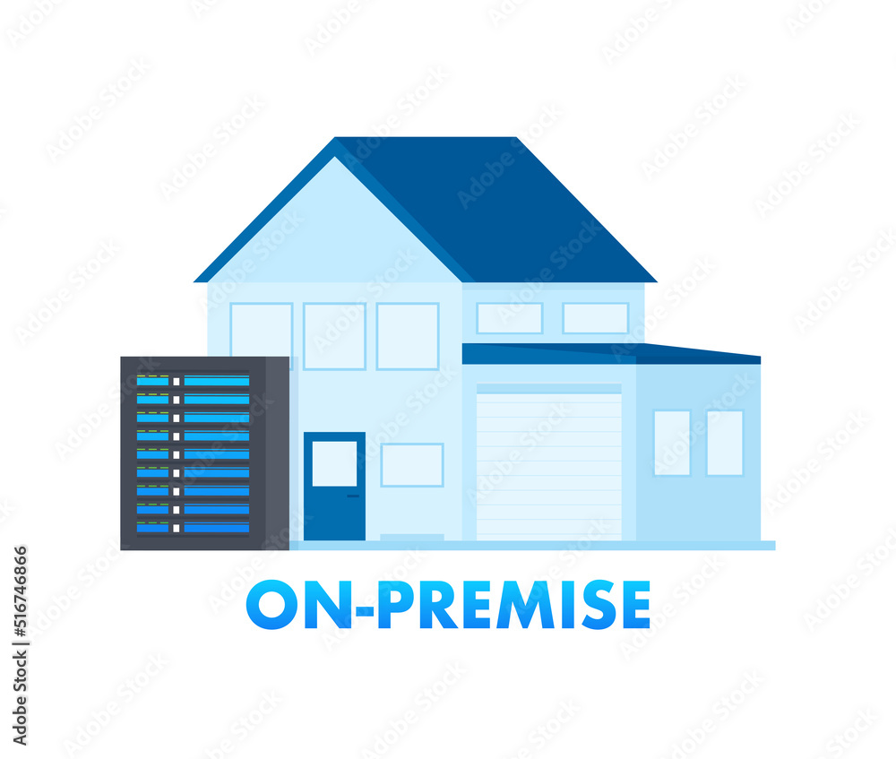 Poster data storage. cloud storage icon. security protection concept. vector illustration.