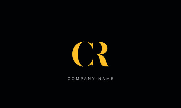 CR, RC Abstract Letters Logo Monogram