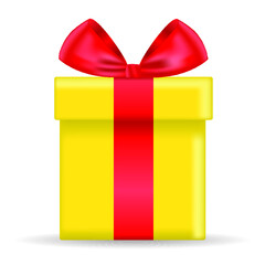 Gift box icon isolated on a white background