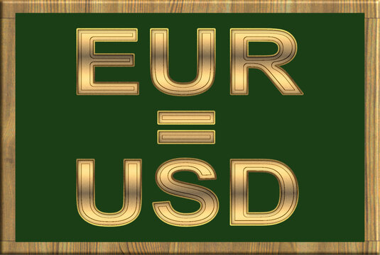 Eurowert gleichwertig US-Dollar